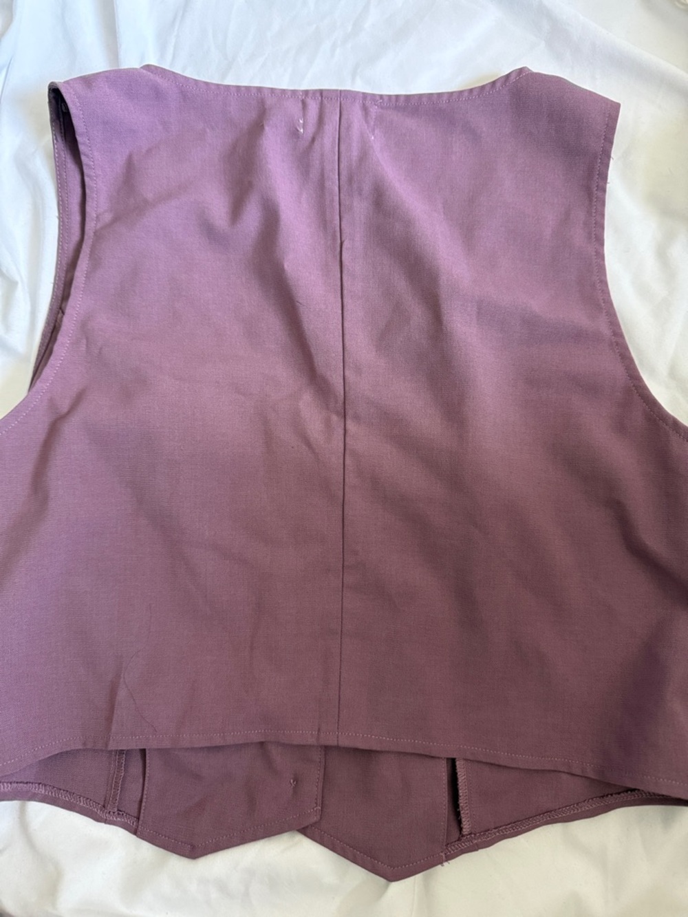 Have Mauve Sleeveless Button-front Crop Top - Picture 2 of 2